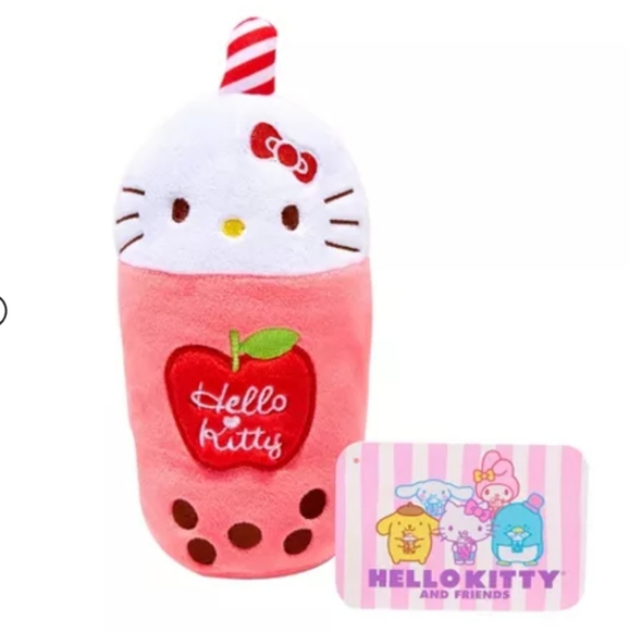 Hello Kitty and Friends Hello Kitty Boba Drink 10" Plush Stuffed Animal NEW - Picture 1 of 4